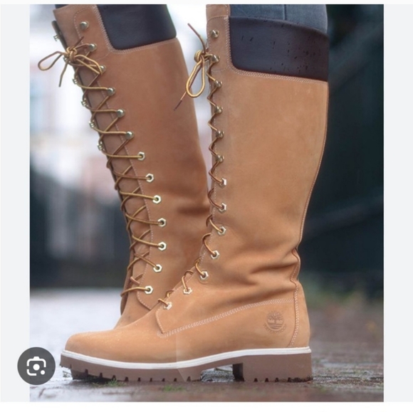 TIMBERLAND LEATHER BOOTS SZ 8.5 - Picture 7 of 14